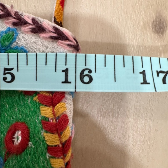 NWT Zara Strappy Back Boho Mini Dress Multicolor Embroidered Women's XS - Picture 12 of 14